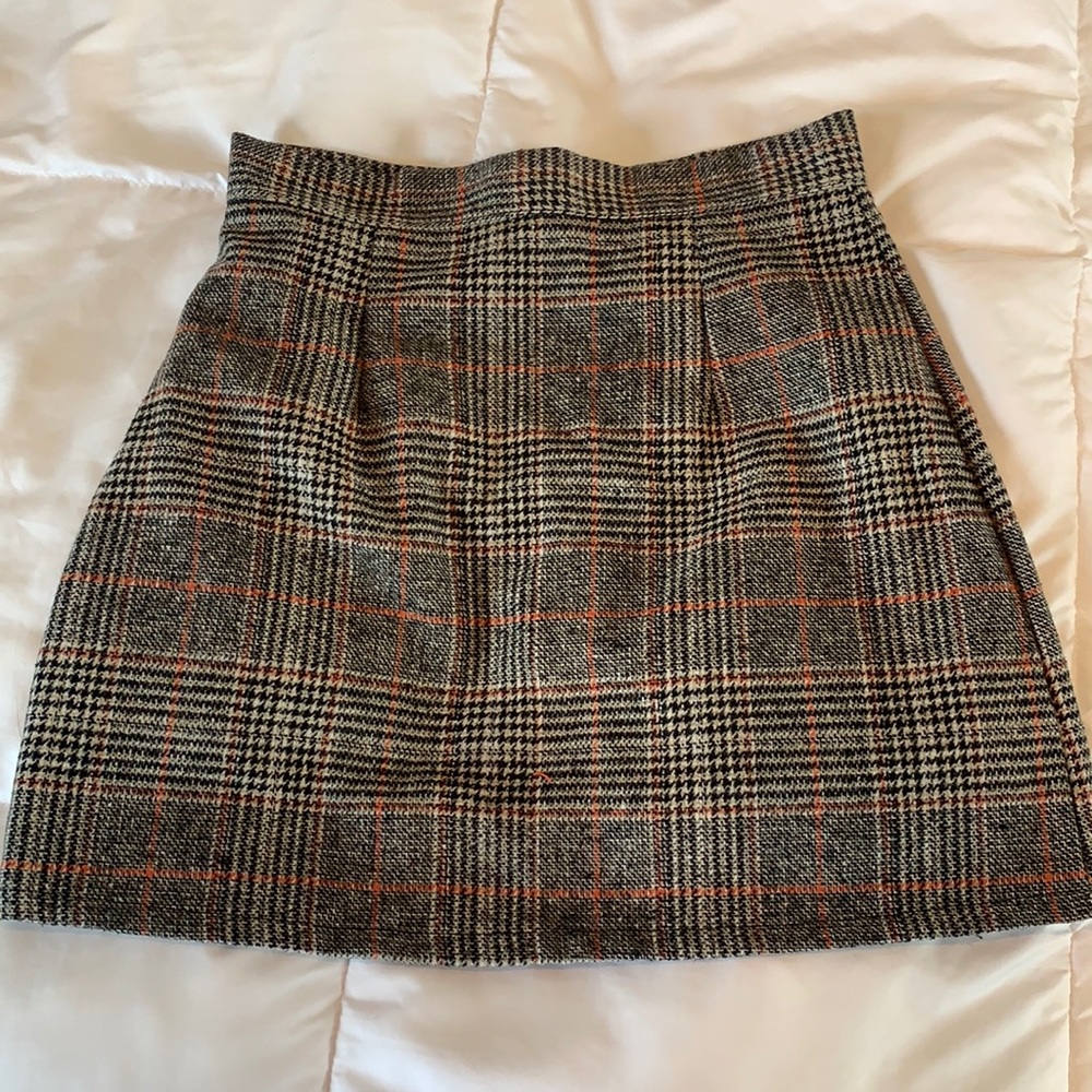 Vintage Plaid Mini Skirt